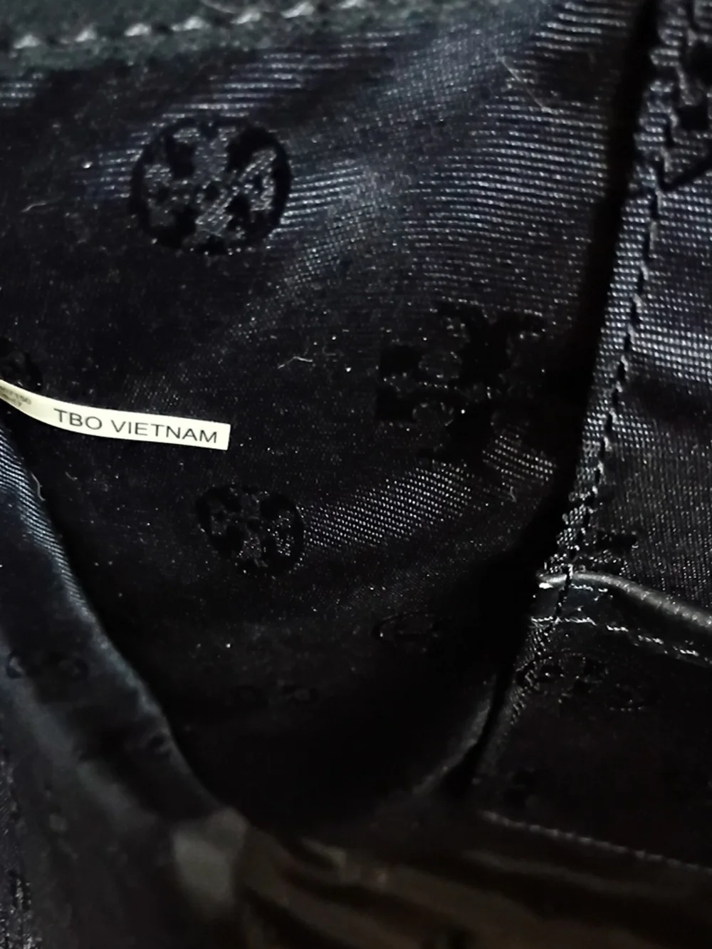 Tory Burch Black Leather Tote Bag